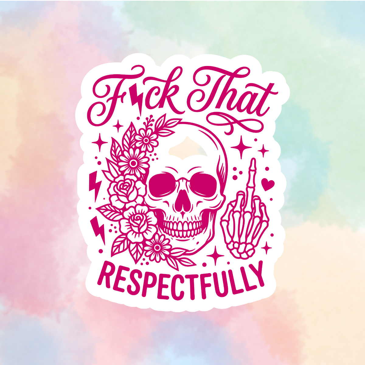 F That...Respectfully