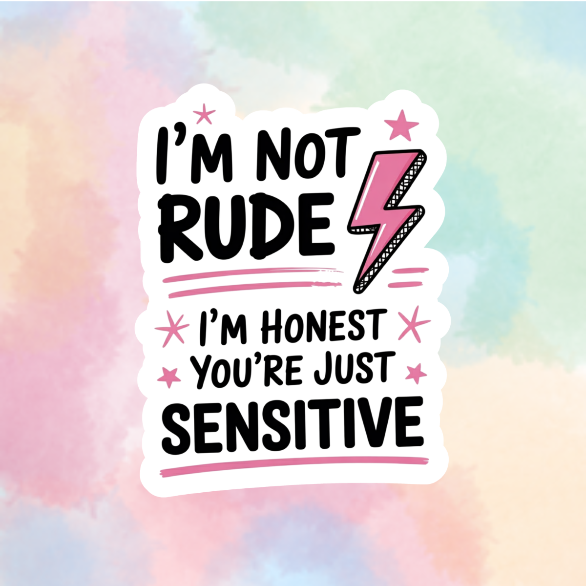 Stop Being Sensitive